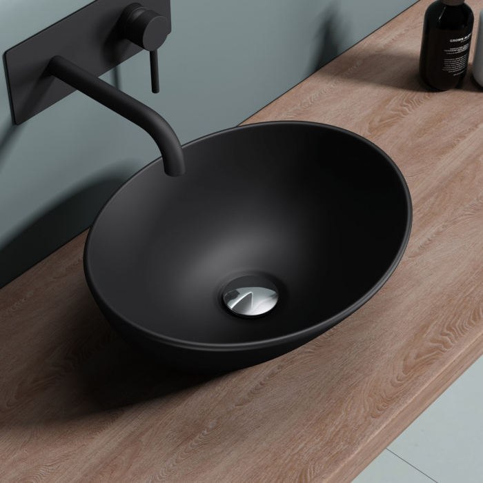 Lavoar Astra 205, alb sau negru, 42 cm, montaj pe blat, ceramica [10]