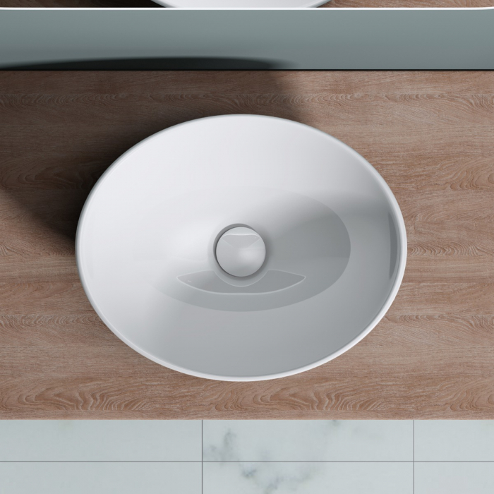 Lavoar Astra 205, alb sau negru, 42 cm, montaj pe blat, ceramica [4]