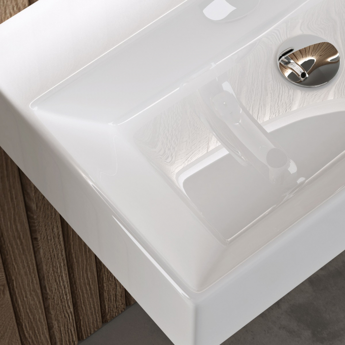 Lavoar Astra 206, alb sau negru, 41-51 sau 60 cm, montaj pe blat sau suspendat, ceramica [6]