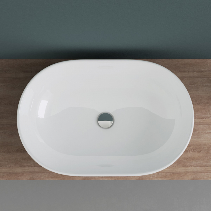 Lavoar Astra 322, alb lucios, montaj pe blat , ceramica [4]