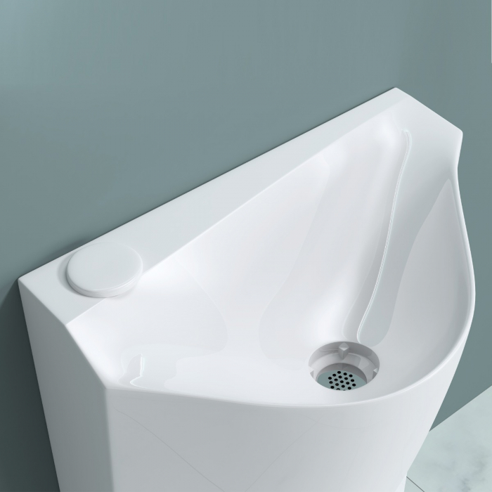 Lavoar Astra 37, alb lucios, montaj freestanding , compozit [6]