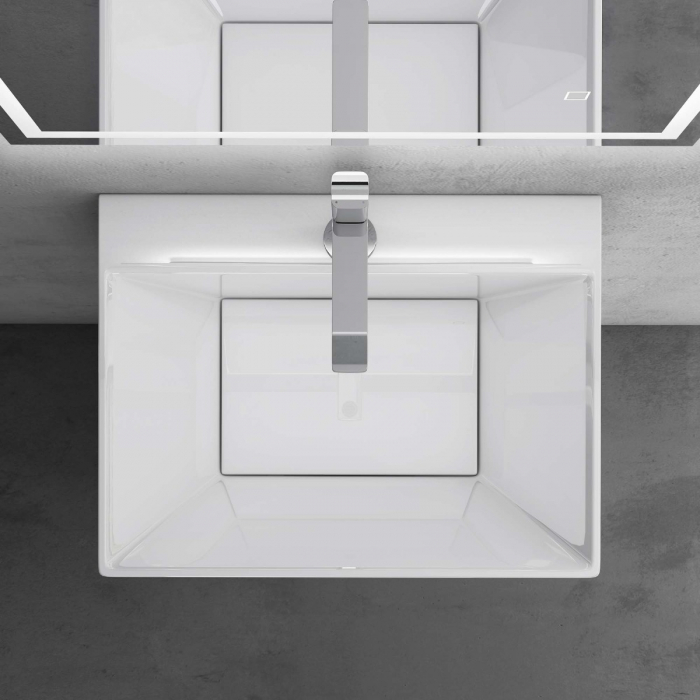 Lavoar Astra 40, alb lucios, montaj freestanding , compozit [6]