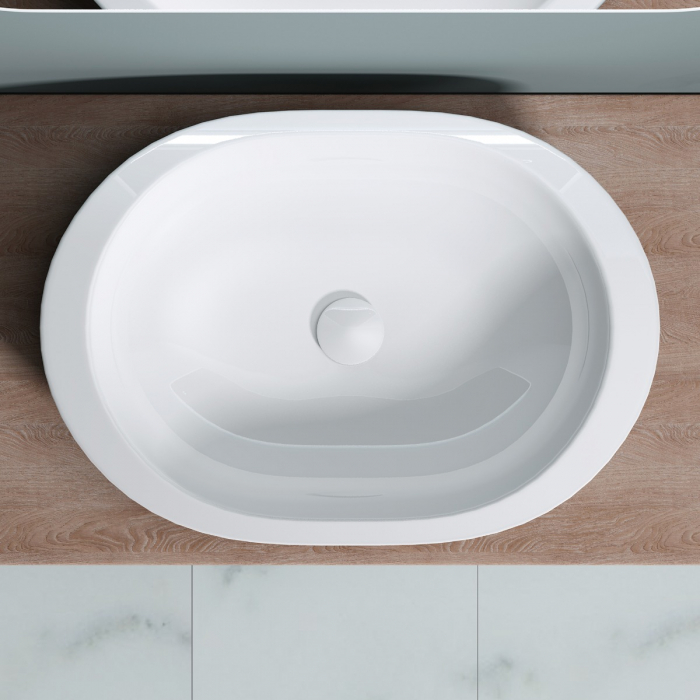 Lavoar Astra 5056, alb lucios, montaj pe blat , ceramica [5]