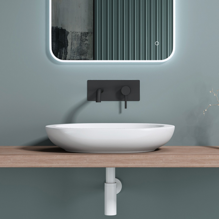 Lavoar Astra 5056, alb lucios, montaj pe blat , ceramica [2]