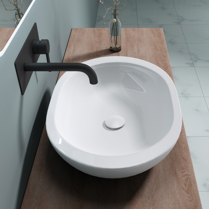 Lavoar Astra 5056, alb lucios, montaj pe blat , ceramica [4]