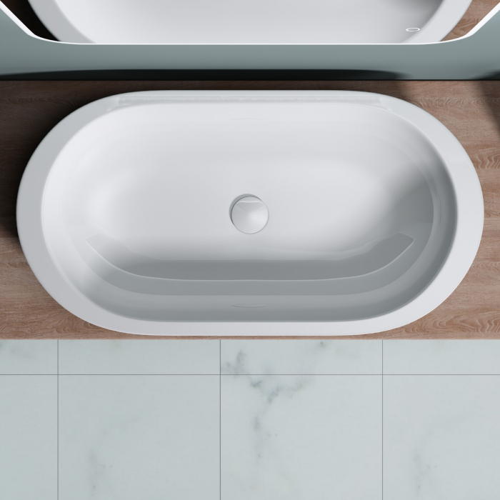 Lavoar Astra 5057, alb lucios, montaj pe blat , ceramica [5]