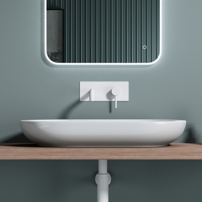 Lavoar Astra 5057, alb lucios, montaj pe blat , ceramica [4]