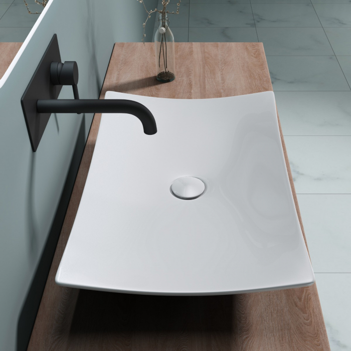 Lavoar Astra 5096, alb lucios, montaj pe blat , ceramica [3]