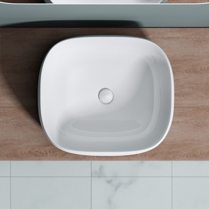 Lavoar Astra 5104, alb lucios, montaj pe blat , ceramica [5]