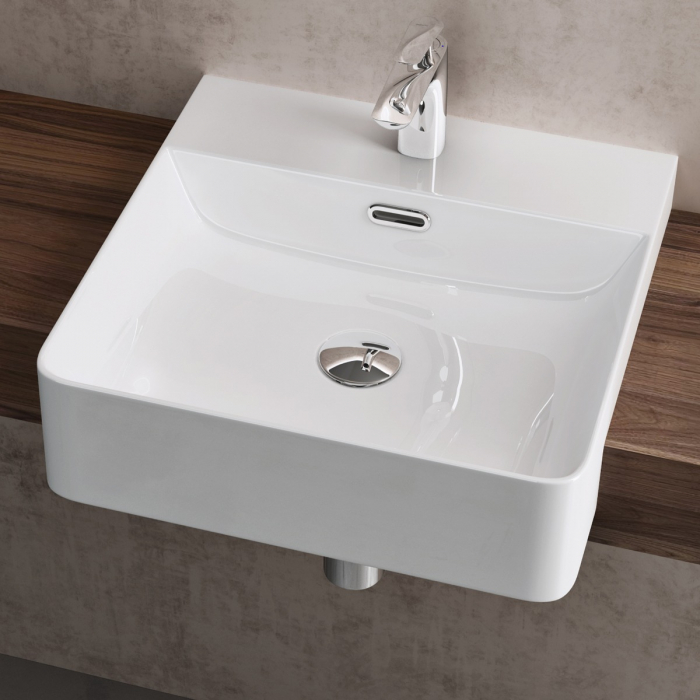 Lavoar Astra 702, alb lucios, 42-50 sau 60 cm, montaj incorporat, ceramica [2]