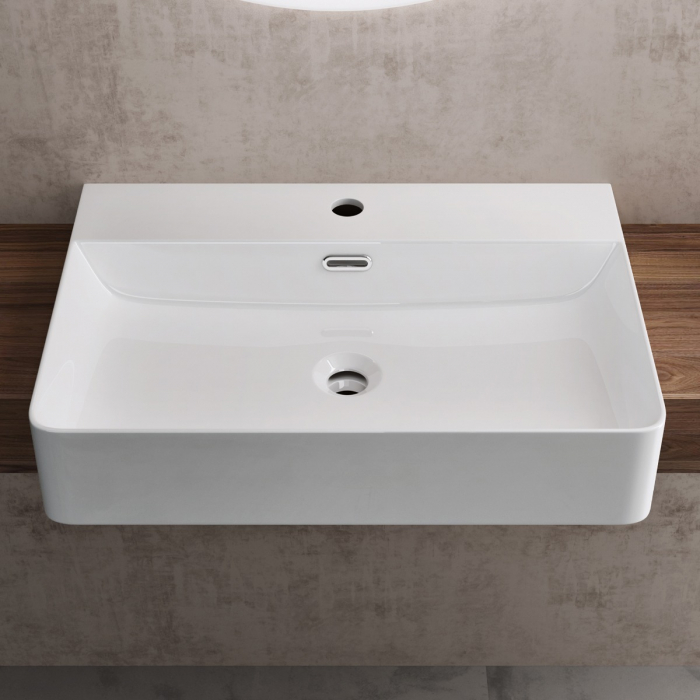 Lavoar Astra 702, alb lucios, 42-50 sau 60 cm, montaj incorporat, ceramica [3]