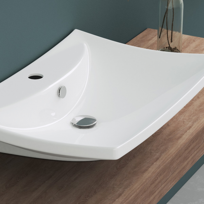 Lavoar Astra 709, alb lucios, montaj pe blat sau suspendat, ceramica [7]