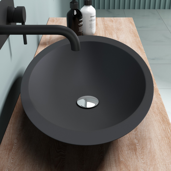 Lavoar Astra 802, alb sau negru, 59 cm, montaj pe blat, compozit [12]