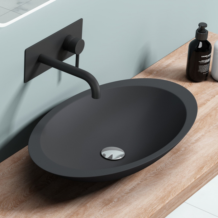 Lavoar Astra 802, alb sau negru, 59 cm, montaj pe blat, compozit [9]
