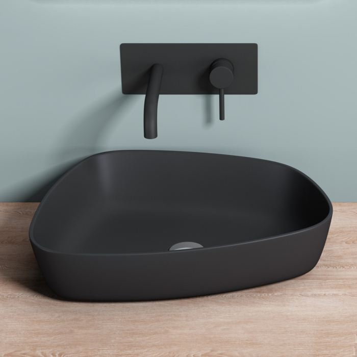 Lavoar Astra 806, alb sau negru, 50 cm, montaj pe blat, compozit [11]
