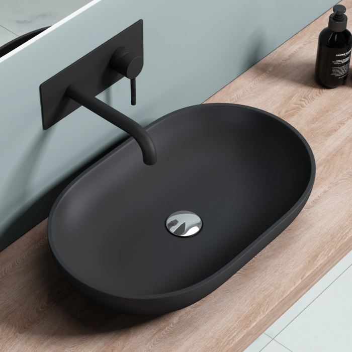 Lavoar Astra 808, alb sau negru, 54 cm, montaj pe blat, compozit [10]