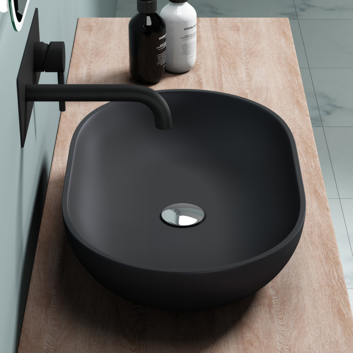 Lavoar Astra 808, alb sau negru, 54 cm, montaj pe blat, compozit [11]