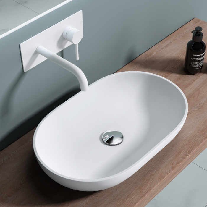 Lavoar Astra 808, alb sau negru, 54 cm, montaj pe blat, compozit [2]