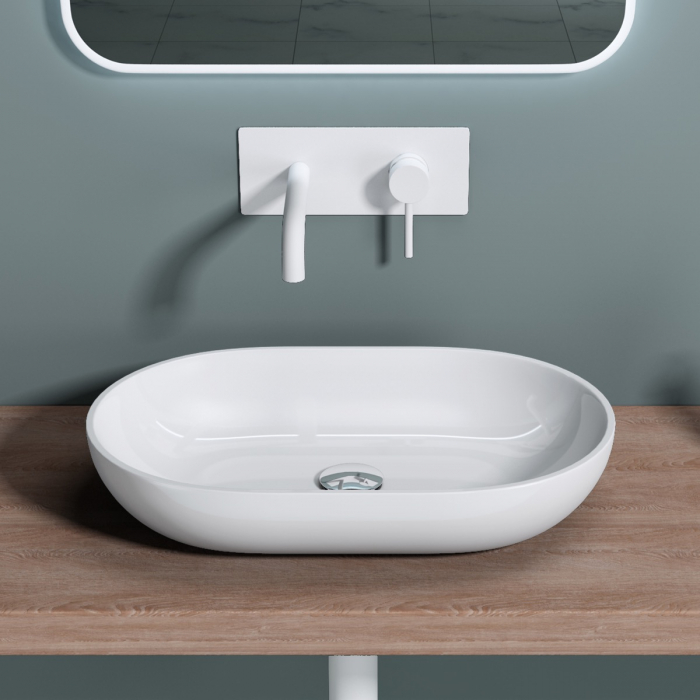 Lavoar Astra 808, alb sau negru, 54 cm, montaj pe blat, compozit [5]