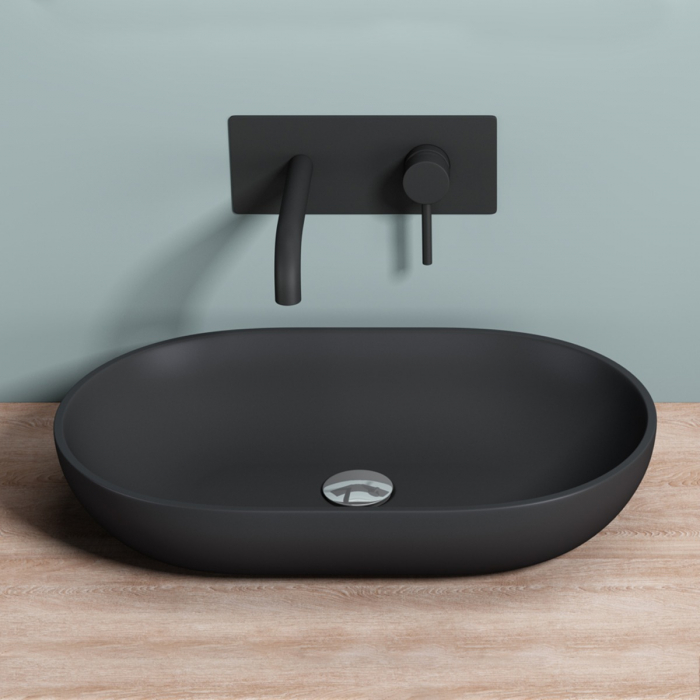 Lavoar Astra 808, alb sau negru, 54 cm, montaj pe blat, compozit [12]