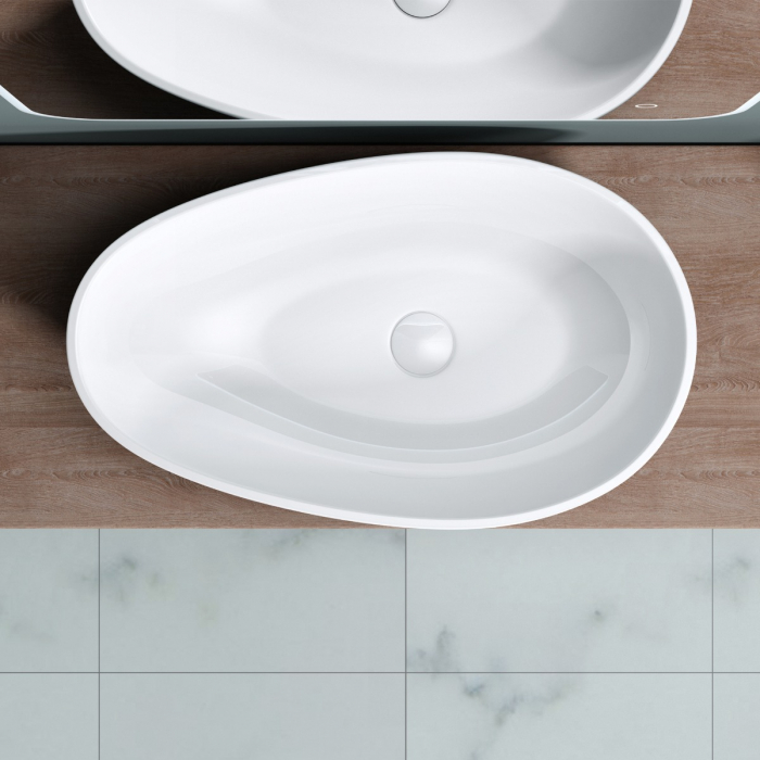 Lavoar Astra 809, alb sau negru, 60 cm, montaj pe blat, compozit [9]