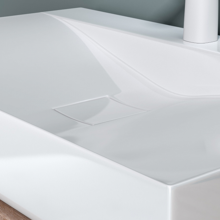 Lavoar Astra 810, Negru Mat, 100 cm, montaj pe blat sau suspendat, compozit - PROMO 1 BUCATA [7]