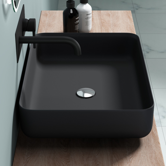 Lavoar Astra 812, negru mat, montaj pe blat , compozit [3]