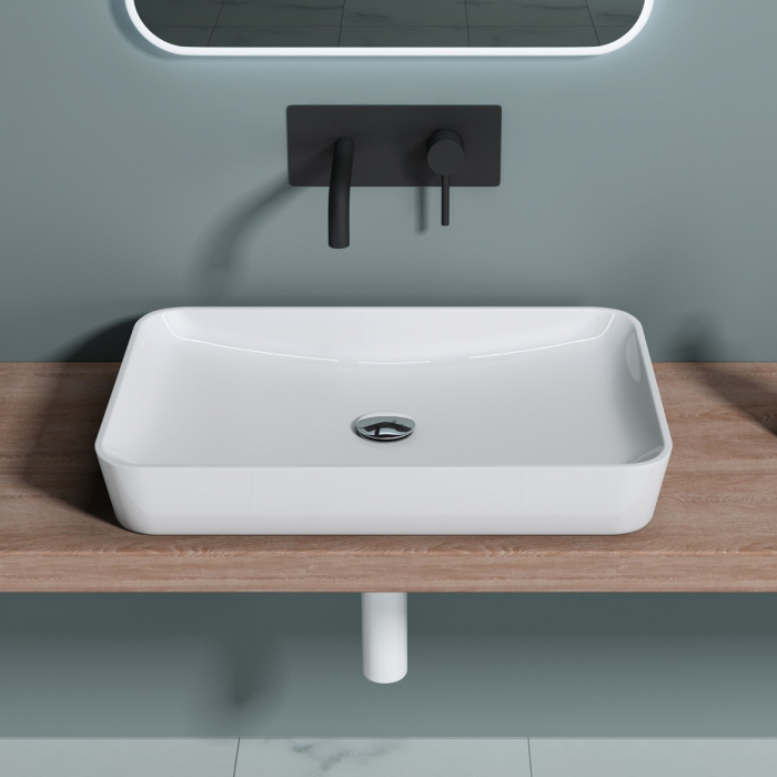 Lavoar Astra 815, alb sau negru, 60 cm, montaj pe blat, compozit [7]