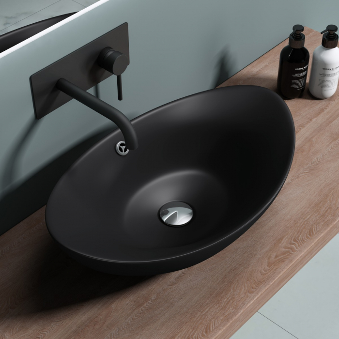 Lavoar Astra 818, alb sau negru, 42 cm, montaj pe blat, ceramica [7]