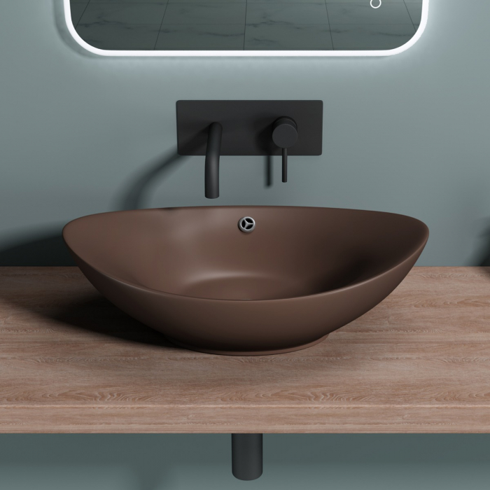 Lavoar Astra 818, alb sau negru, 42 cm, montaj pe blat, ceramica [6]