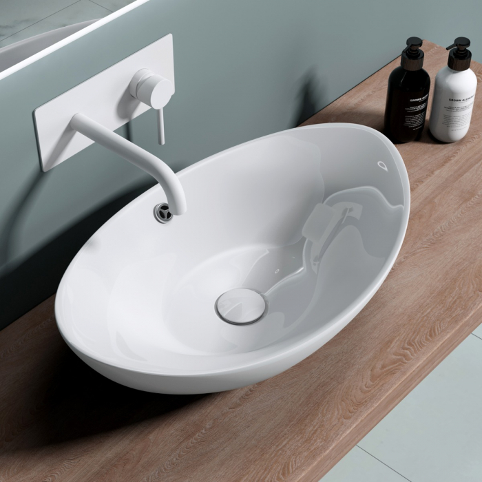 Lavoar Astra 818, alb sau negru, 42 cm, montaj pe blat, ceramica [2]