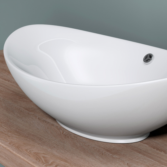 Lavoar Astra 818, alb sau negru, 42 cm, montaj pe blat, ceramica [3]