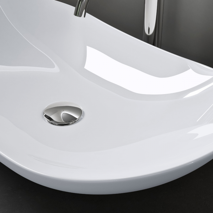 Lavoar Astra 858, alb sau negru, 63 cm, montaj pe blat, ceramica [11]