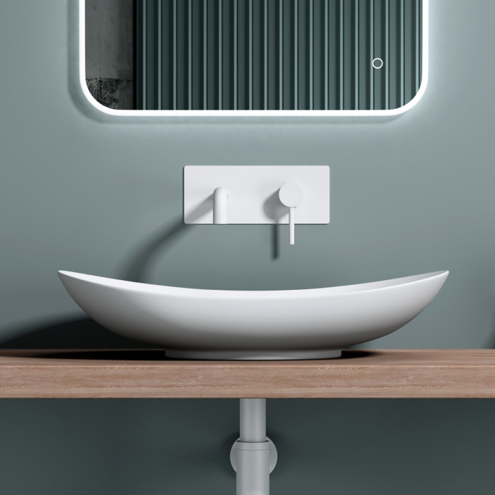 Lavoar Astra 858, alb sau negru, 63 cm, montaj pe blat, ceramica [3]