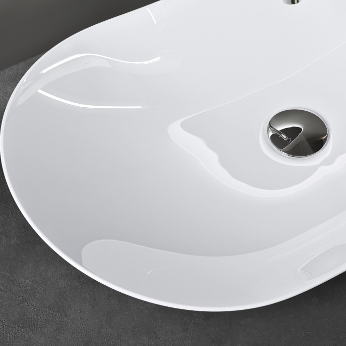 Lavoar Astra 858, alb sau negru, 63 cm, montaj pe blat, ceramica [10]