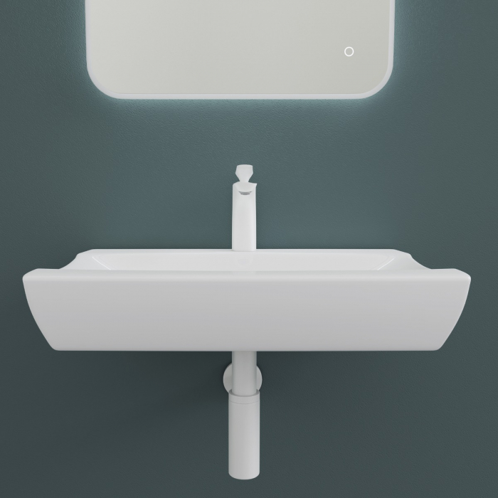 Lavoar Astra 890, alb lucios, montaj pe blat sau suspendat, ceramica [7]