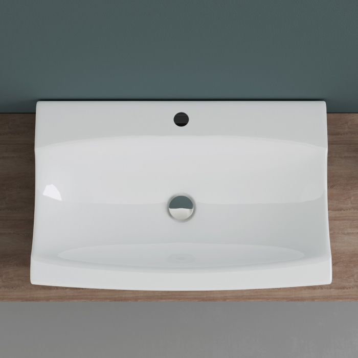 Lavoar Astra 890, alb lucios, montaj pe blat sau suspendat, ceramica [3]