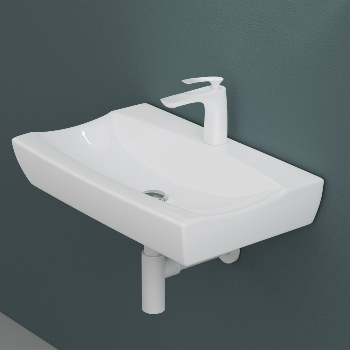Lavoar Astra 890, alb lucios, montaj pe blat sau suspendat, ceramica [8]