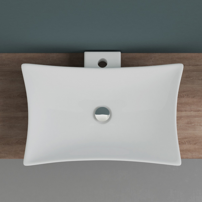 Lavoar Astra 891, alb lucios, montaj pe blat , ceramica [6]