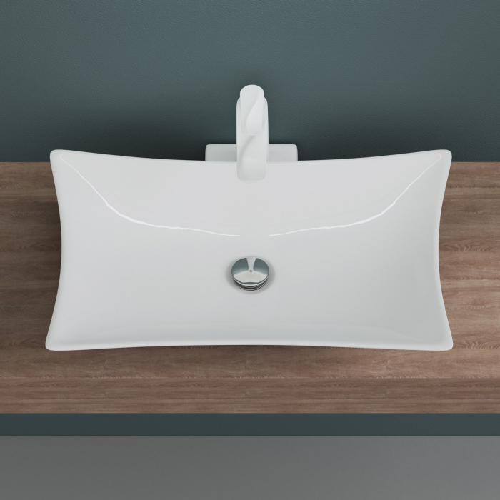 Lavoar Astra 891, alb lucios, montaj pe blat , ceramica [5]