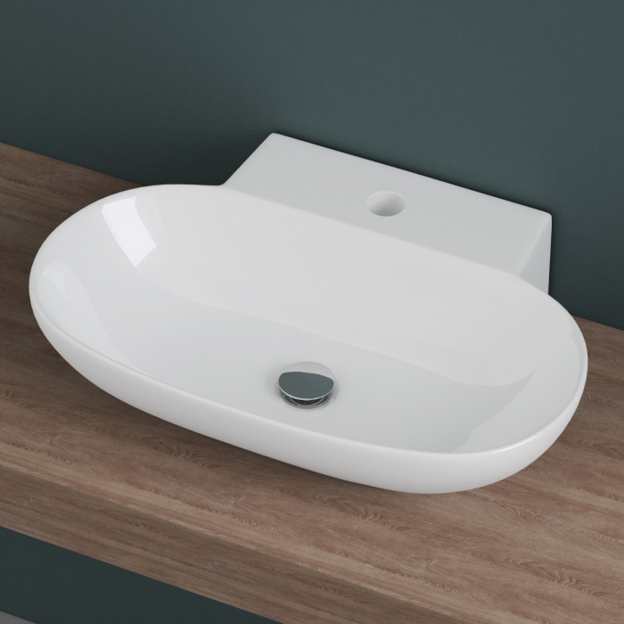Lavoar Astra 899, alb lucios, montaj pe blat sau suspendat, ceramica [5]