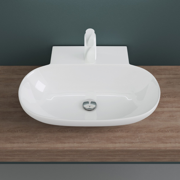 Lavoar Astra 899, alb lucios, montaj pe blat sau suspendat, ceramica [3]