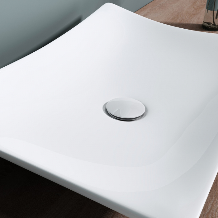Lavoar Astra 910, alb lucios, montaj pe blat , ceramica [6]
