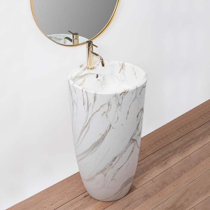 Lavoar de podea Anya Lava Matt, ceramica, cu model [5]