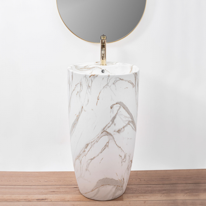 Lavoar de podea Anya Lava Matt, ceramica, cu model [6]