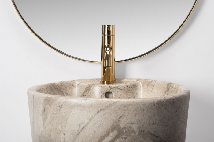 Lavoar de podea Ceramic Blanka Natural Matt Marmură, ceramica, imitatie de piatra [3]