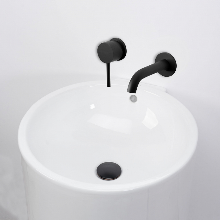 Lavoar de podea Estera, ceramica, alb lucios [2]