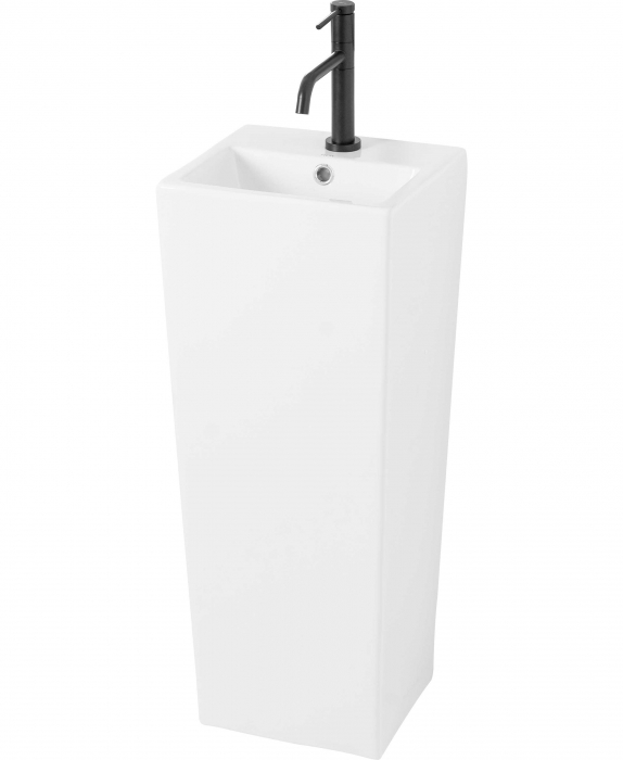Lavoar de podea Kamila Alb ceramica Sanitara, ceramica, alb lucios [2]