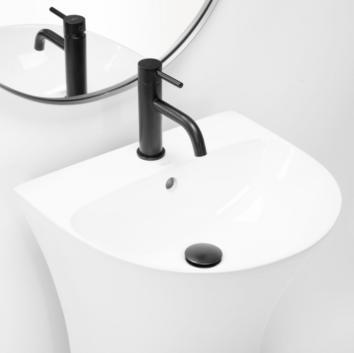 Lavoar de podea Rita Slim Alb, ceramica, alb lucios [3]