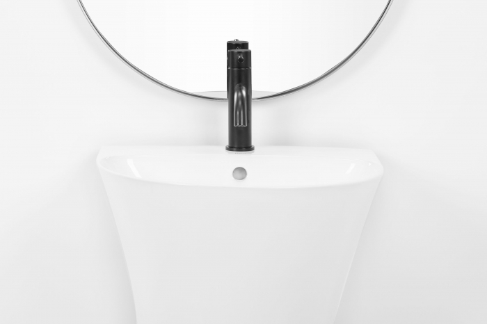 Lavoar de podea Rita Slim Alb, ceramica, alb lucios [4]